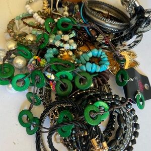 507g (1.12lbs) mystery bean bag jewelry lot